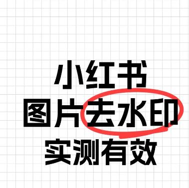 小红书照片去水印：让你的图片更专业、更美观