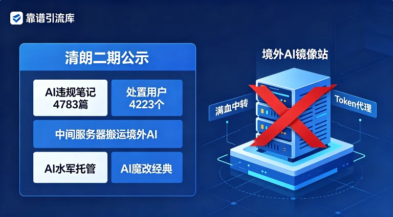 小红书清朗二期公示落地,卖AI中转号的路被焊死了