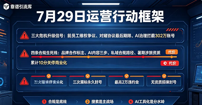 7月29日运营行动框架,危机升级逼出的三条生死线