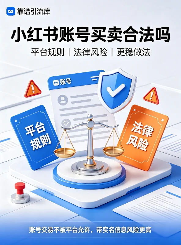 小红书账号买卖合法吗：平台规则、法律风险与更稳的做法