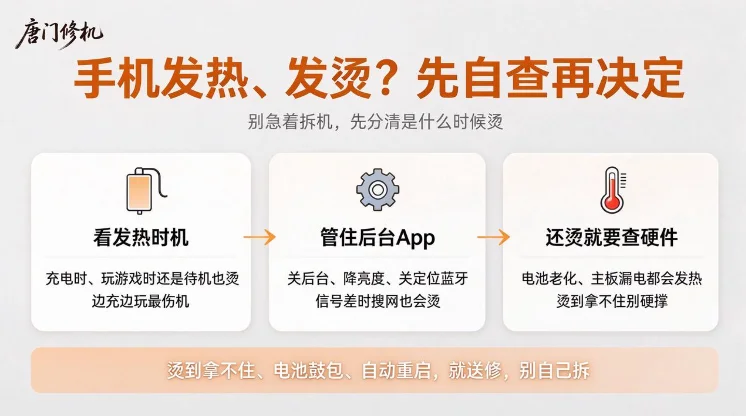 手机发热发烫严重怎么办？先自查再决定送修